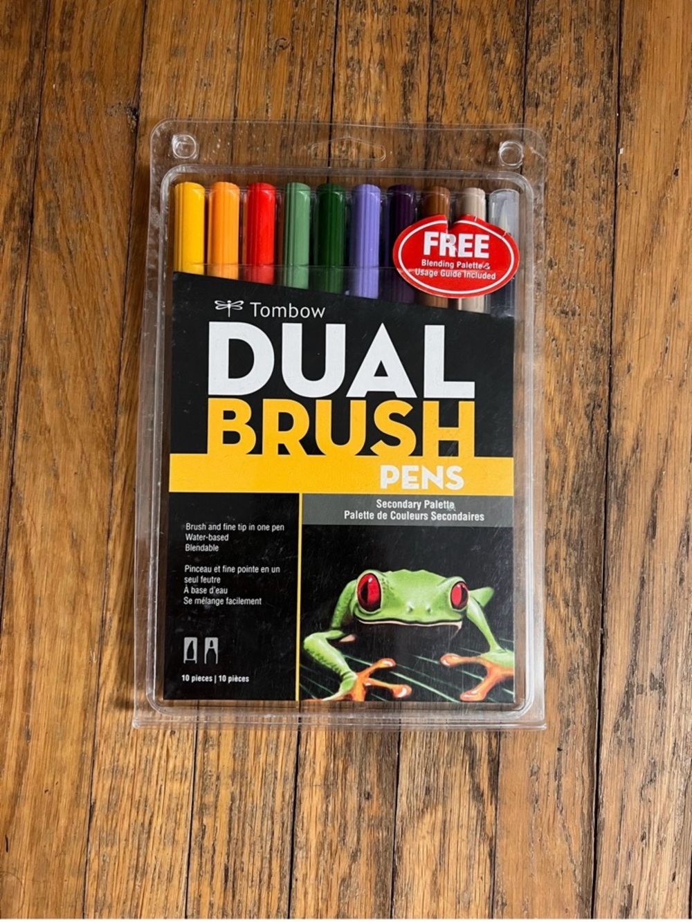 Tombow Dual Brush Pens - Multicolor Set of 10-Secondary palette. NIB